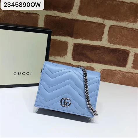 gucci card holder with chain